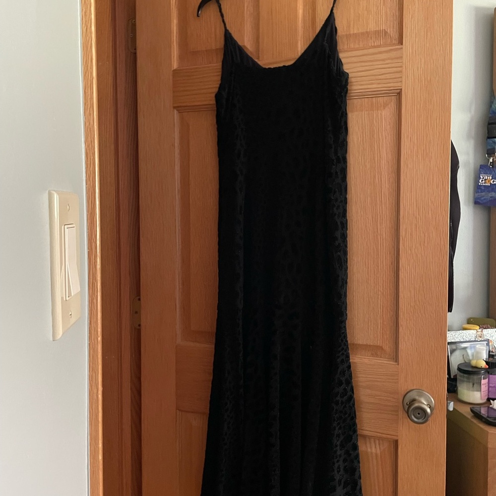 Caroline Constas Black Leopard Dress